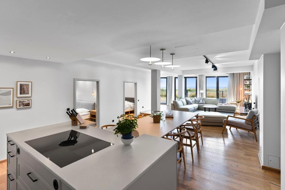 Luxus Meerblick Strand & Sauna & Garten & Heimkino Glowe Dış mekan fotoğraf